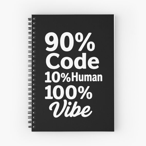 Item preview, 90% Code, 10% Human, 100% Vibe designed and sold by Programming Jokes.