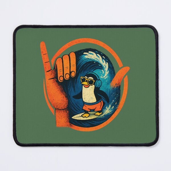 Item preview, Hanging Ten With the Penguin! designed and sold by LaPaz361.