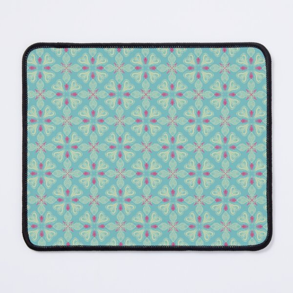 Item preview, Seamless Pattern of Square Mandala, Four Heart Blue Pattern designed and sold by NewLayer_1.1.