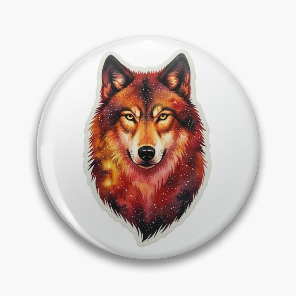 Artikelvorschau, Aquarell Galaxy Wolf entworfen und verkauft von Sonyczek.