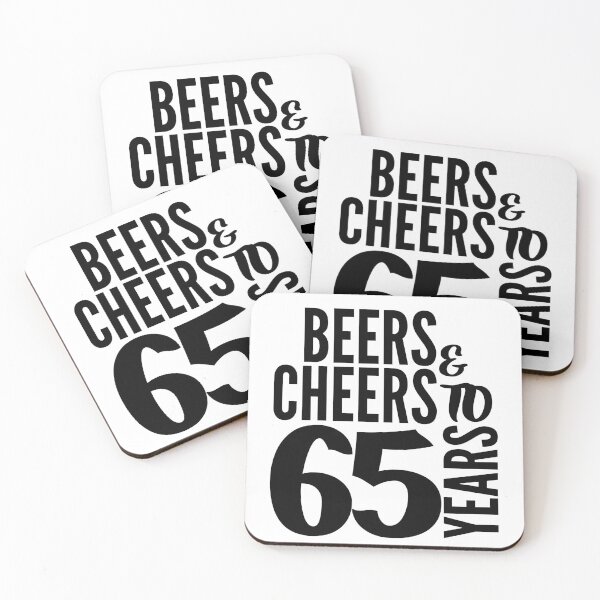 Item preview, Beers and Cheers to 65 Years – Funny 65th Birthday Celebration designed and sold by highflycrafts.