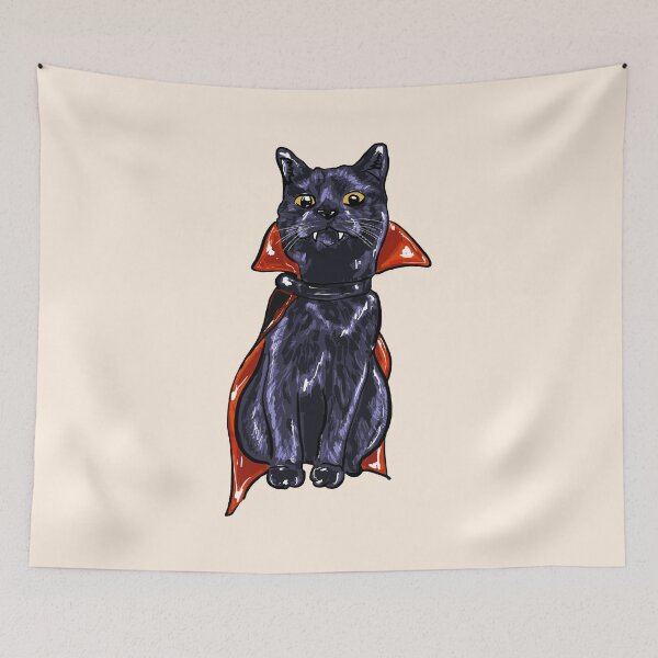 Item preview, Vampire Black Cat Gothic Halloween designed and sold by MaiZephyr.