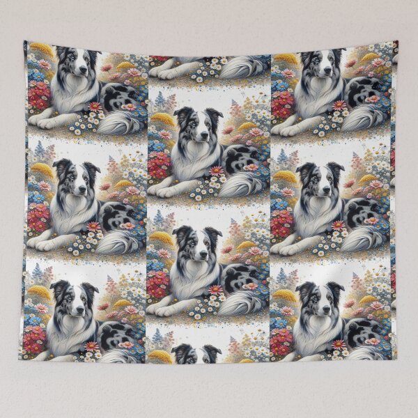 Item preview, Dog Among Vibrant Wildflowers designed and sold by Wags & Tails.