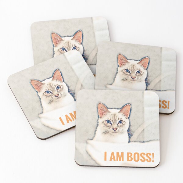 Item preview, The Cat - I am Boss - Orange designed and sold by gphotobox.