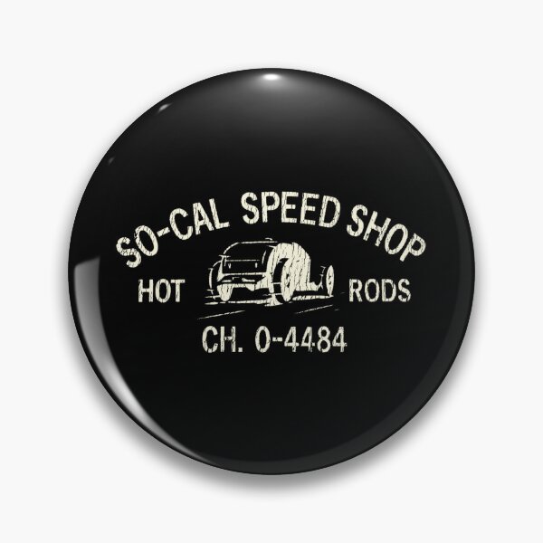 Artikelvorschau, So-Cal Speed Shop Hot Rods – weißer Aufdruck entworfen und verkauft von retropetrol.