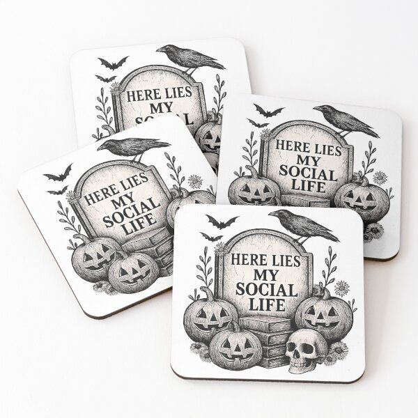 Item preview, Funny and spooky art for introverts and bookworms designed and sold by BosskaDesign.