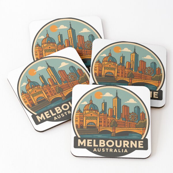 Aperçu de l'œuvre Melbourne, Australie créée et vendue par LoveLabDesign.