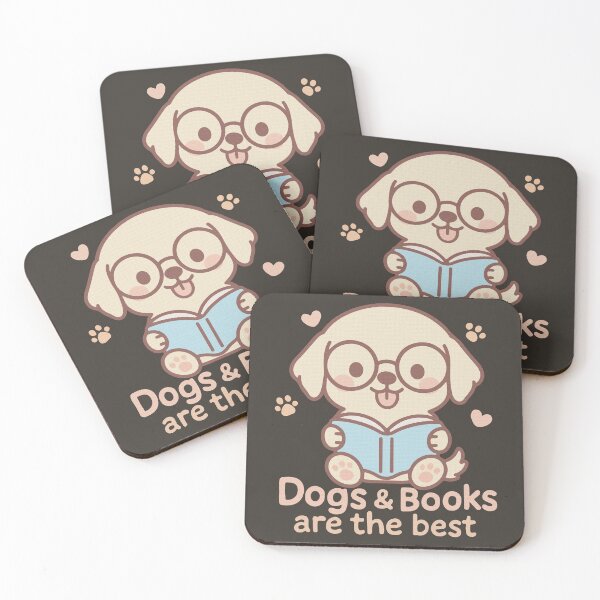 Item preview, Dogs and Books Bookish Reading Dog lover Librarian designed and sold by RamblingsRose.