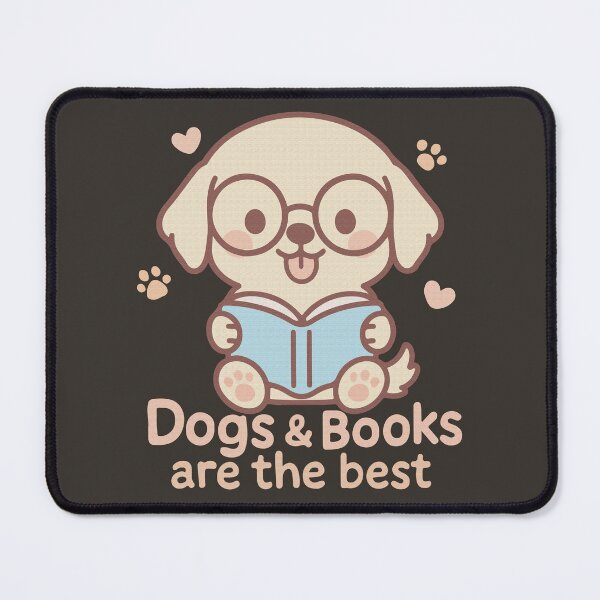 Item preview, Dogs and Books Bookish Reading Dog lover Librarian designed and sold by RamblingsRose.