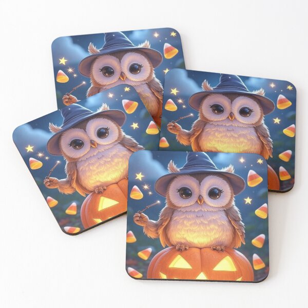 Item preview, Magical Owl on Pumpkin | Cute Kawaii Halloween Night T-Shirt designed and sold by ArmaanArts.