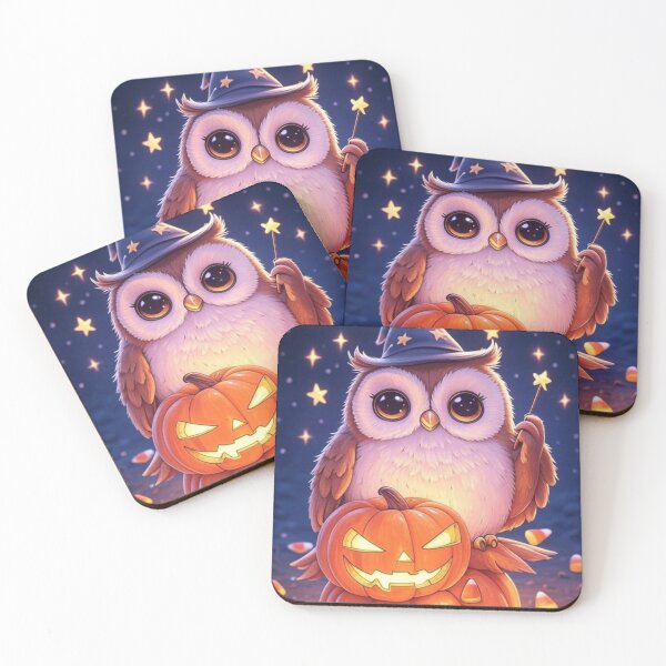 Item preview, Cute Owl Witch Hat | Kawaii Pumpkin Halloween T-Shirt designed and sold by ArmaanArts.