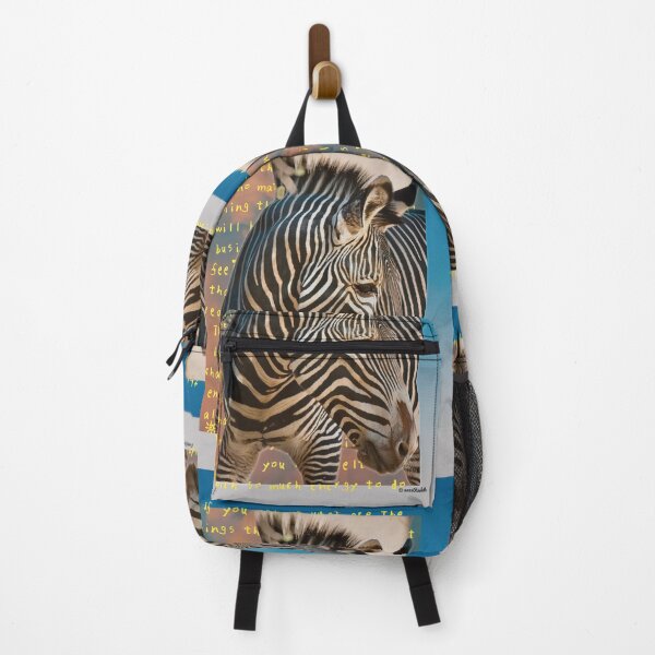 Item preview, Cool Striped Colorful Zebra with Quotes designed and sold by Yogibear & Rachelle .