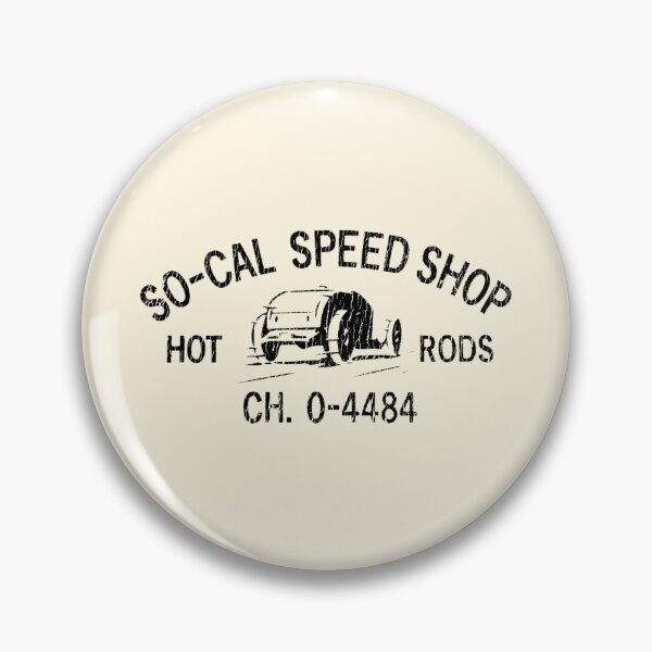 Artikelvorschau, So-Cal Speed Shop Hot Rods – schwarzer Aufdruck entworfen und verkauft von retropetrol.