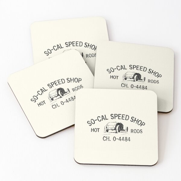 Item preview, So-Cal speed shop hot rods - black print designed and sold by retropetrol.
