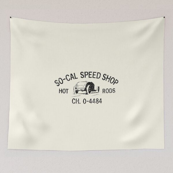 Item preview, So-Cal speed shop hot rods - black print designed and sold by retropetrol.