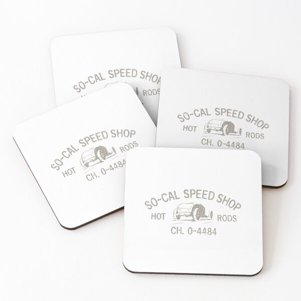 Item preview, So-Cal speed shop hot rods - aluminum print designed and sold by retropetrol.
