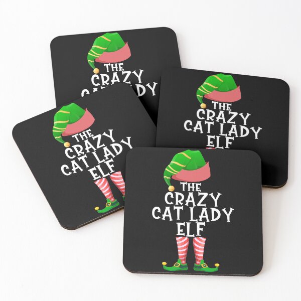 Item preview, Crazy Cat Lady Elf Matching Family Group Christmas Pajama designed and sold by darcyselo.