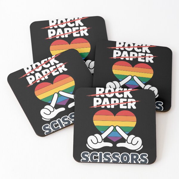 Item preview, Lesbian Pride Flag Rock Paper Scissors Lesbian Pride  designed and sold by Charidana.