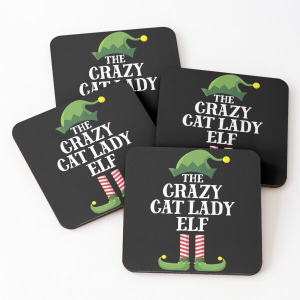 Item preview, Crazy Cat Lady Elf Matching Family Group Christmas Party PJ designed and sold by darcyselo.