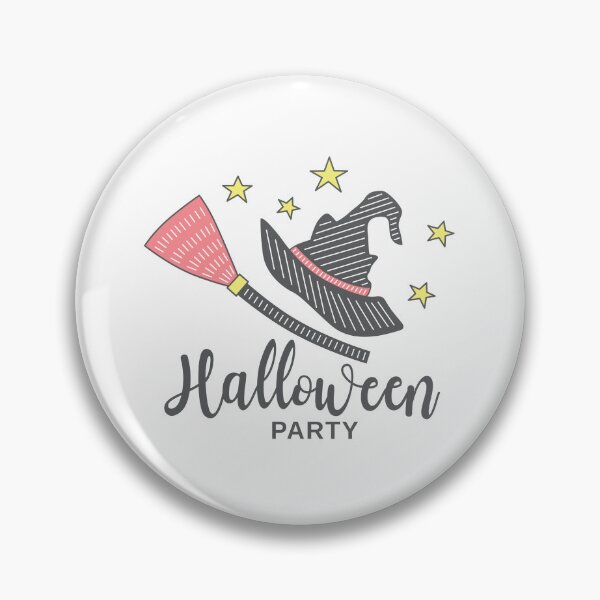 Item preview, Pastel Pink Halloween Boo Basket with Witch Hat and Broomstick designed and sold by storieslanguage.