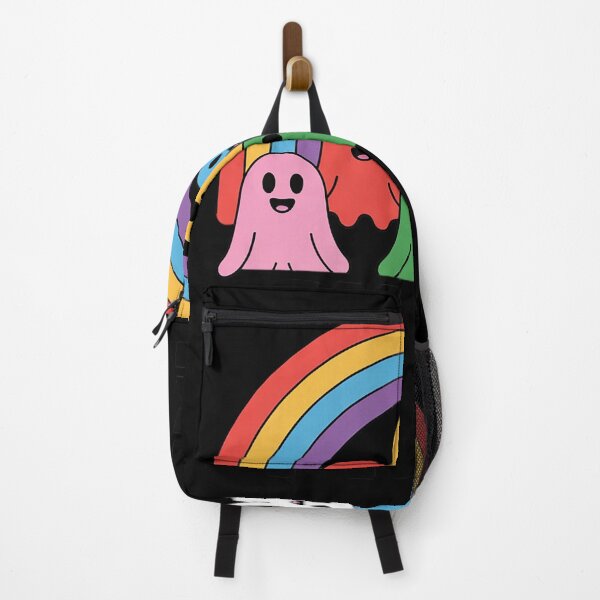 Item preview, LGBT Gay Pride Halloween Rainbow Flag Cute Ghosts designed and sold by Charidana.
