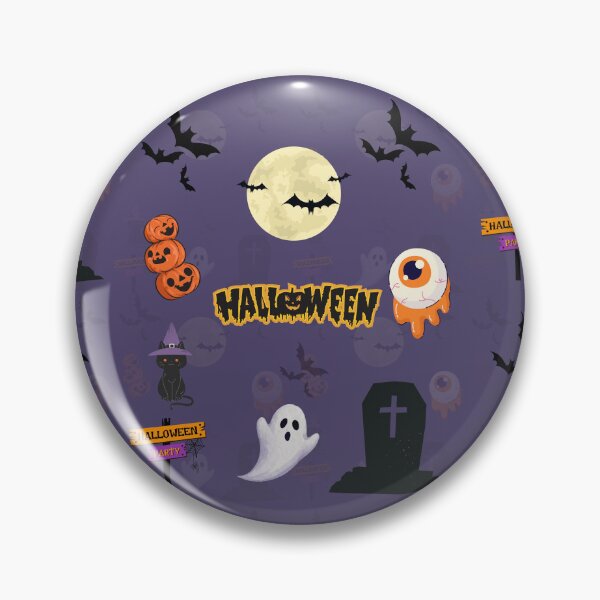 Item preview, Halloween Elements Bundle - Cute Ghost, Pumpkin, Bats & Eyeball Party Art designed and sold by Origin-of-heart.
