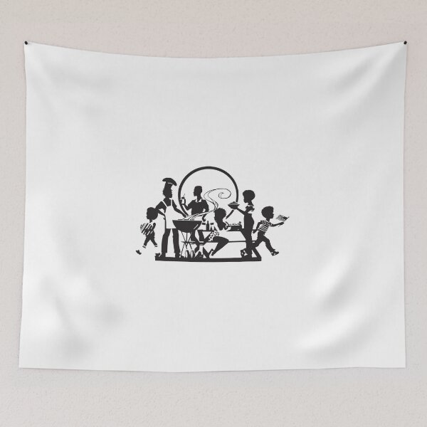 Item preview, African American Family Having a Barbecue Picnic designed and sold by DesignsByAymara.