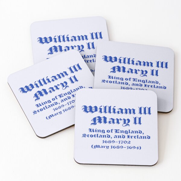 Item preview, William III & Mary  II, King of England, Scotland, and Ireland, British Monarchs designed and sold by CharlottePlaceArt.