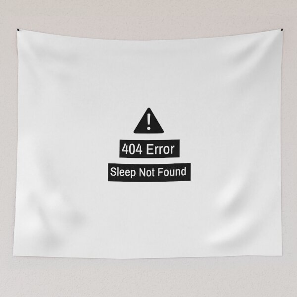 Item preview, Funny 404 Error Sleep Not Found Coding Design for Programmers and Tech Geeks designed and sold by Ani-24.