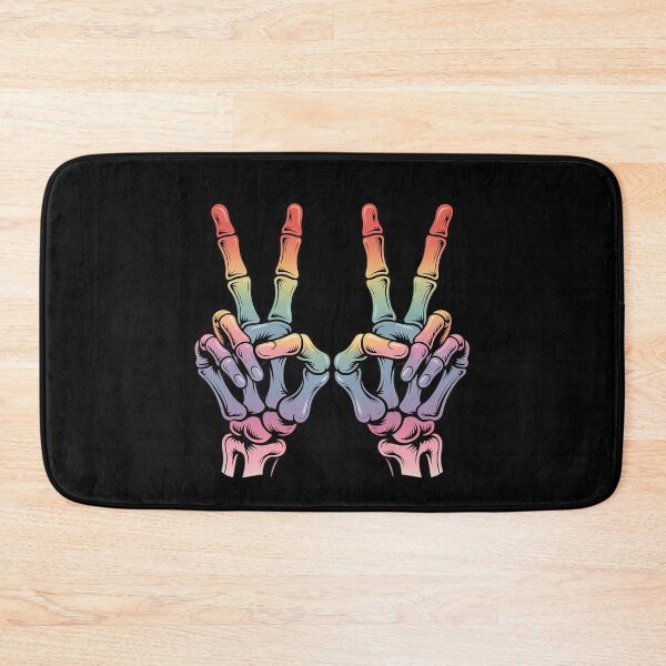 Item preview, Skeleton Rock Hand LGBTQ Rainbow Flag Gay Pride Ally  designed and sold by Charidana.