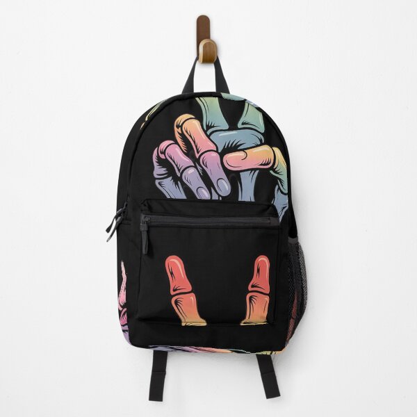 Item preview, Skeleton Rock Hand LGBTQ Rainbow Flag Gay Pride Ally  designed and sold by Charidana.