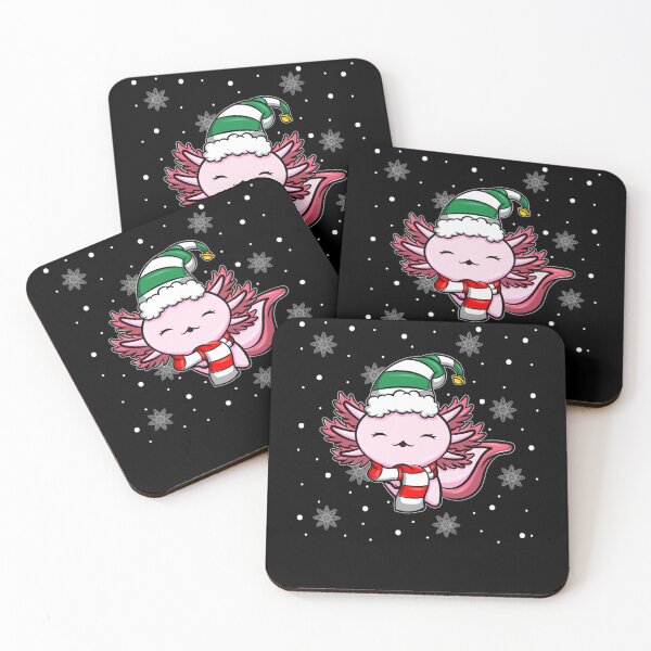 Item preview, Cute Kawaii Axolotl Elf Christmas Santa Hat designed and sold by darcyselo.