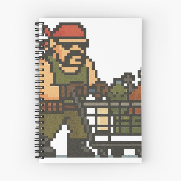 Item preview, Pixel Thug with Shopping Cart designed and sold by TotalRetroBoy.