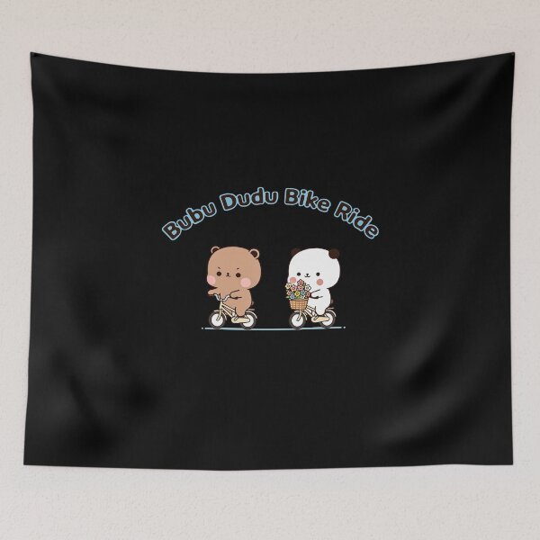 Item preview, BUBU DUDU : bike ride Adorable Engagement Art | Kawaii Wedding Decor designed and sold by FEBRICAST.