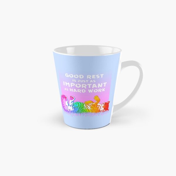 Artikel-Vorschau von "Gute Erholung ist genauso wichtig wie harte Arbeit" Rainbow Tiger, designt und verkauft von thelatestkate.
