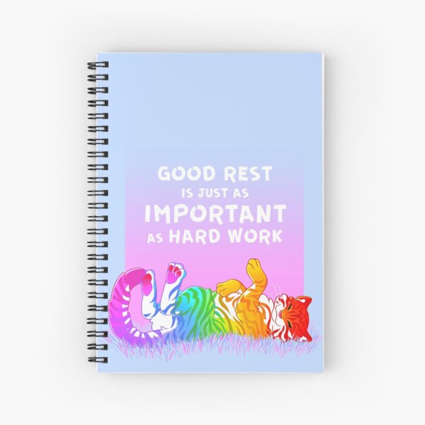Item preview, "Good Rest is Just as Important as Hard Work" Rainbow Tiger designed and sold by thelatestkate.