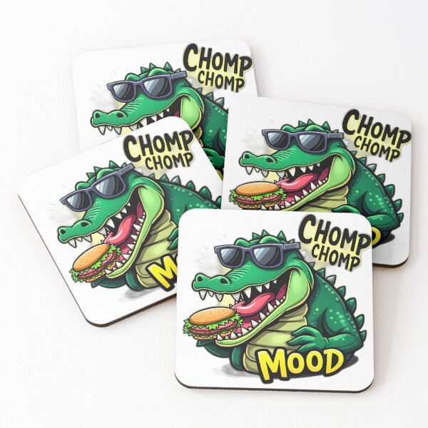 Item preview, Funny Dinosaur Burger Chomping Mood designed and sold by Y-Muqsit.