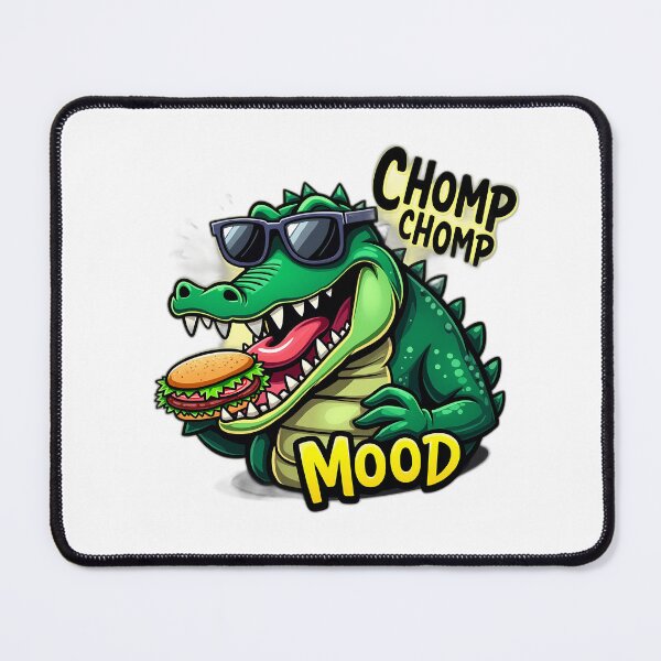 Item preview, Funny Dinosaur Burger Chomping Mood designed and sold by Y-Muqsit.