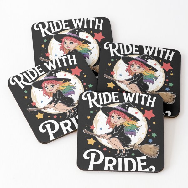 Item preview, Gay pride gay Halloween Ride with Pride Witch Gothic Lesbian  designed and sold by Charidana.