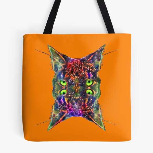 Item preview, Artificial neural style Space galaxy mirror cat designed and sold by blackhalt.