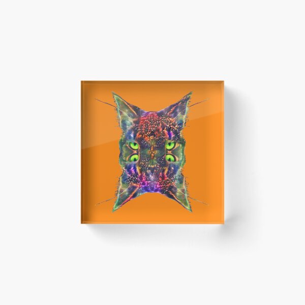 Item preview, Artificial neural style Space galaxy mirror cat designed and sold by blackhalt.
