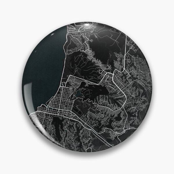Item preview, Viña del Mar City Map of Chile - Dark designed and sold by deMAP.