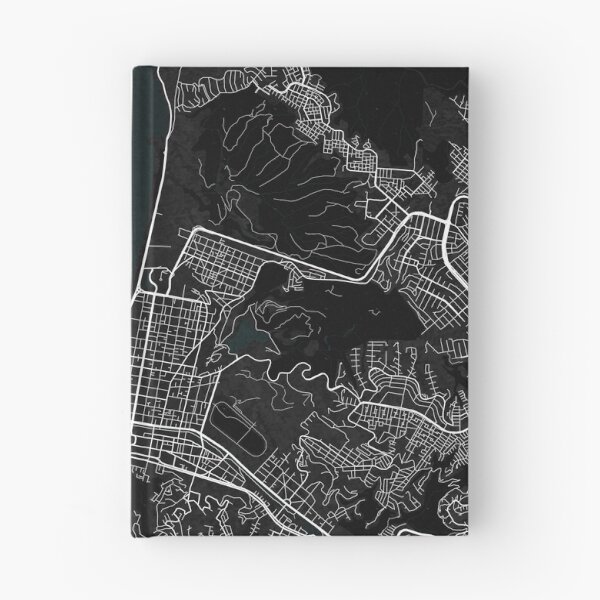 Item preview, Viña del Mar City Map of Chile - Dark designed and sold by deMAP.