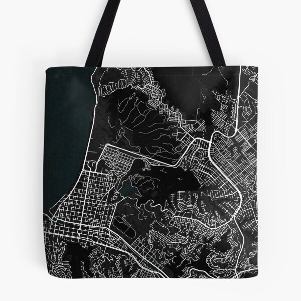 Item preview, Viña del Mar City Map of Chile - Dark designed and sold by deMAP.