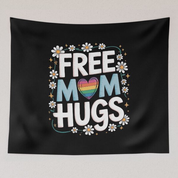 Item preview, Gay Pride Month Free Mom Hugs LGBTQ Ally Trans Men Women  designed and sold by Charidana.