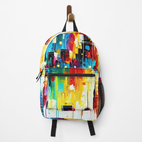 Item preview, City of Nowhere – Abstract city silhouette in a firework of colors designed and sold by Eric Nagel.