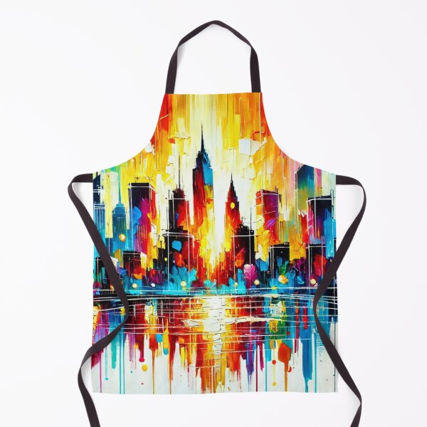 Item preview, City of Nowhere – Abstract city silhouette in a firework of colors designed and sold by Eric Nagel.