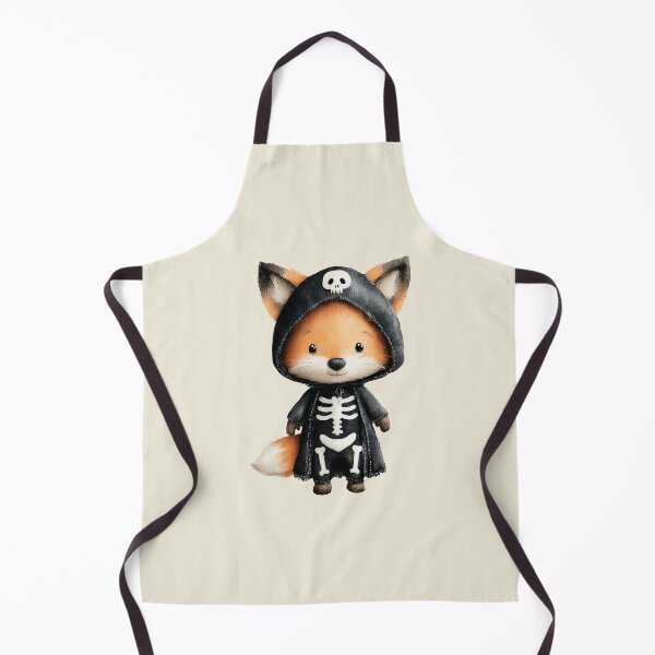 Item preview, Cute Fox in Skeleton Costume – Adorable Halloween Illustration designed and sold by Art of Ngu.