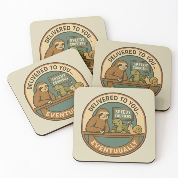 Item preview, Delivered to You… Eventually – Funny Sloth, Turtle & Snail designed and sold by hangmeart.