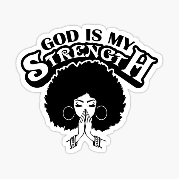 Black Woman Praying, Black Woman, Black Girl Magic Sticker